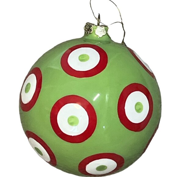 CHRISTMAS Ball Ceramic 4" 'Let Your Light Shine' Rudolph the Red Nosed Reindeer - Picture 5 of 8